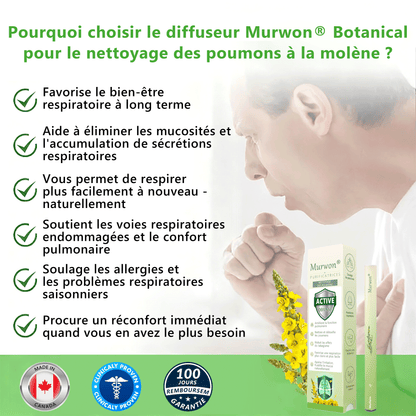🇨🇦 Fièrement fabriqué et expédié au Canada✅𝑴𝒖𝒓𝙬𝙤𝐧® 𝑫𝒊𝒇𝒇𝒖𝒔𝒆𝒖𝒓 𝒅𝒆 𝑵𝒆𝒕𝒕𝒐𝒚𝒂𝒈𝒆 𝑷𝒖𝒍𝒎𝒐𝒏𝒂𝒊𝒓𝒆 à 𝒍𝒂 𝑴𝒐𝒍è𝒏𝒆 𝑩𝒐𝒕𝒂𝒏𝒊𝒒𝒖𝒆 (🫁 Toux, Pharyngite, essoufflement, expectorations, nez bouché, bronchite, symptômes allergiques, gêne pulmonaire)1❤️