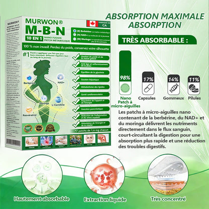 30 % de réduction👩‍⚕️| 𝑴𝙐𝗥𝓦O𝙉® 𝑴-B-𝑵 Patch métabolique Nano Fusion 10-en-1 | 💟 Appuyé par la science | Formule 10-en-1 | Résultats en 7 jours❤️