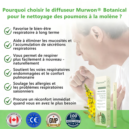 Détenu et exploité par le Canada✅ 𝑴𝒖𝒓𝙬𝙤𝐧® 𝑫𝒊𝒇𝒇𝒖𝒔𝒆𝒖𝒓 𝒅𝒆 𝑵𝒆𝒕𝒕𝒐𝒚𝒂𝒈𝒆 𝑷𝒖𝒍𝒎𝒐𝒏𝒂𝒊𝒓𝒆 à 𝒍𝒂 𝑴𝒐𝒍è𝒏𝒆 𝑩𝒐𝒕𝒂𝒏𝒊𝒒𝒖𝒆 (🫁 Toux, Pharyngite, essoufflement, expectorations, nez bouché, bronchite, symptômes allergiques, gêne pulmonaire)1✨
