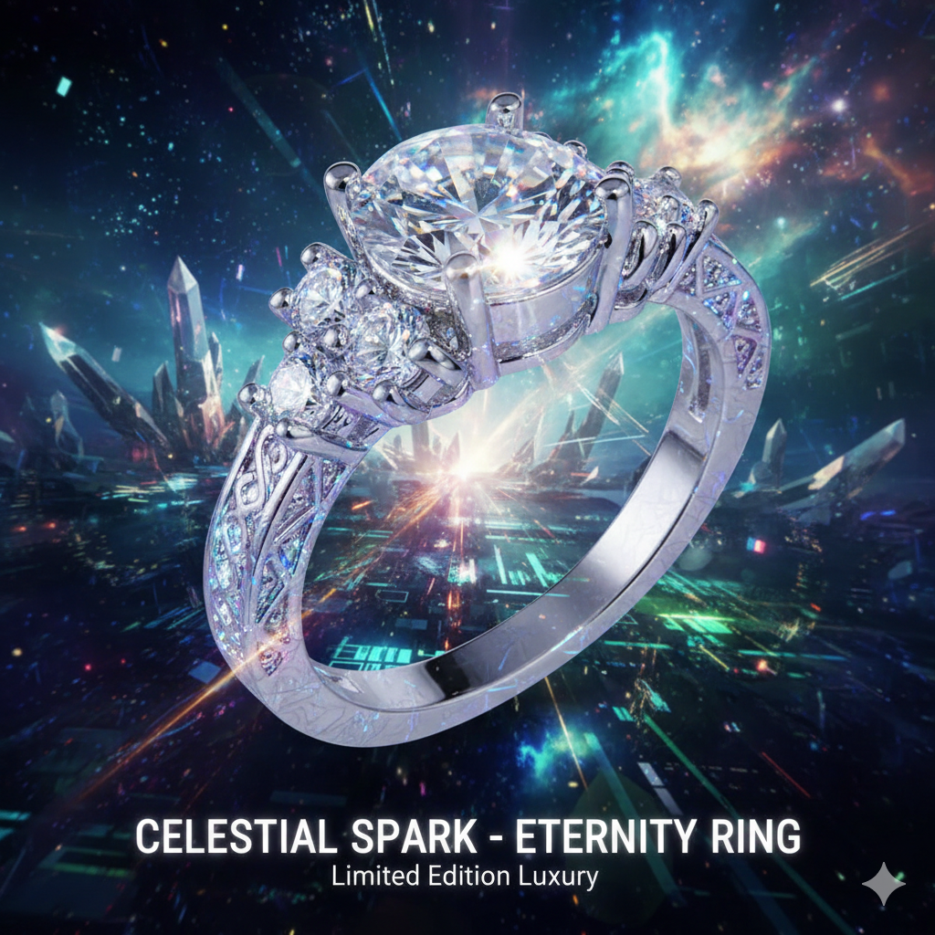 Éclat éternel : bague de fiançailles de luxe en zircon blanc | La promesse d'une éternité