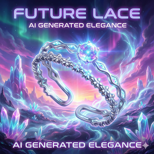 Bague vintage en dentelle florale | Argent sterling 925 et zircone cubique sertie à la main